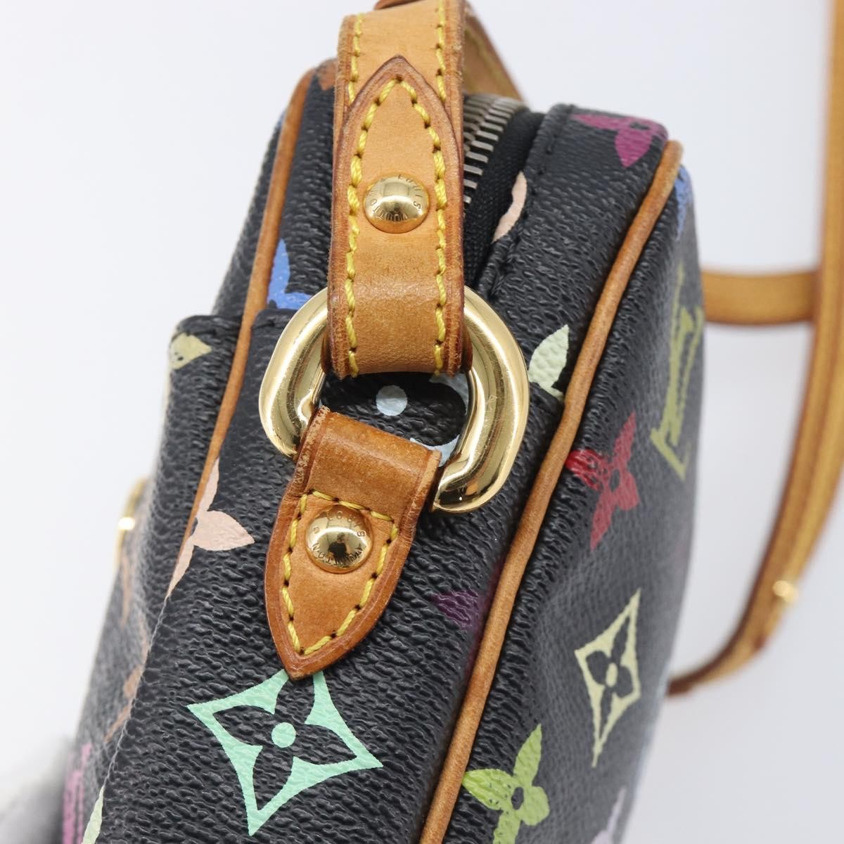 Louis Vuitton Rift Monogram Multicolor, Black, Canvas, Shoulder Bag