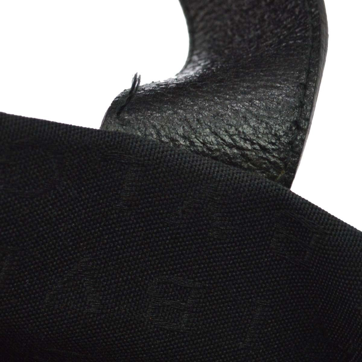 Bvlgari Logomania Canvas, Black, Canvas, Shoulder Bag