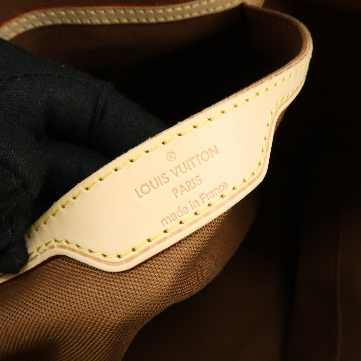 Louis Vuitton Palermo Monogram Canvas, Brown, Canvas, Handbag