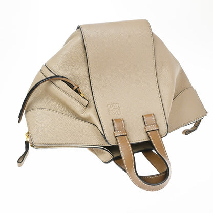 Loewe Hammock Leather, Beige, Leather, Handbag