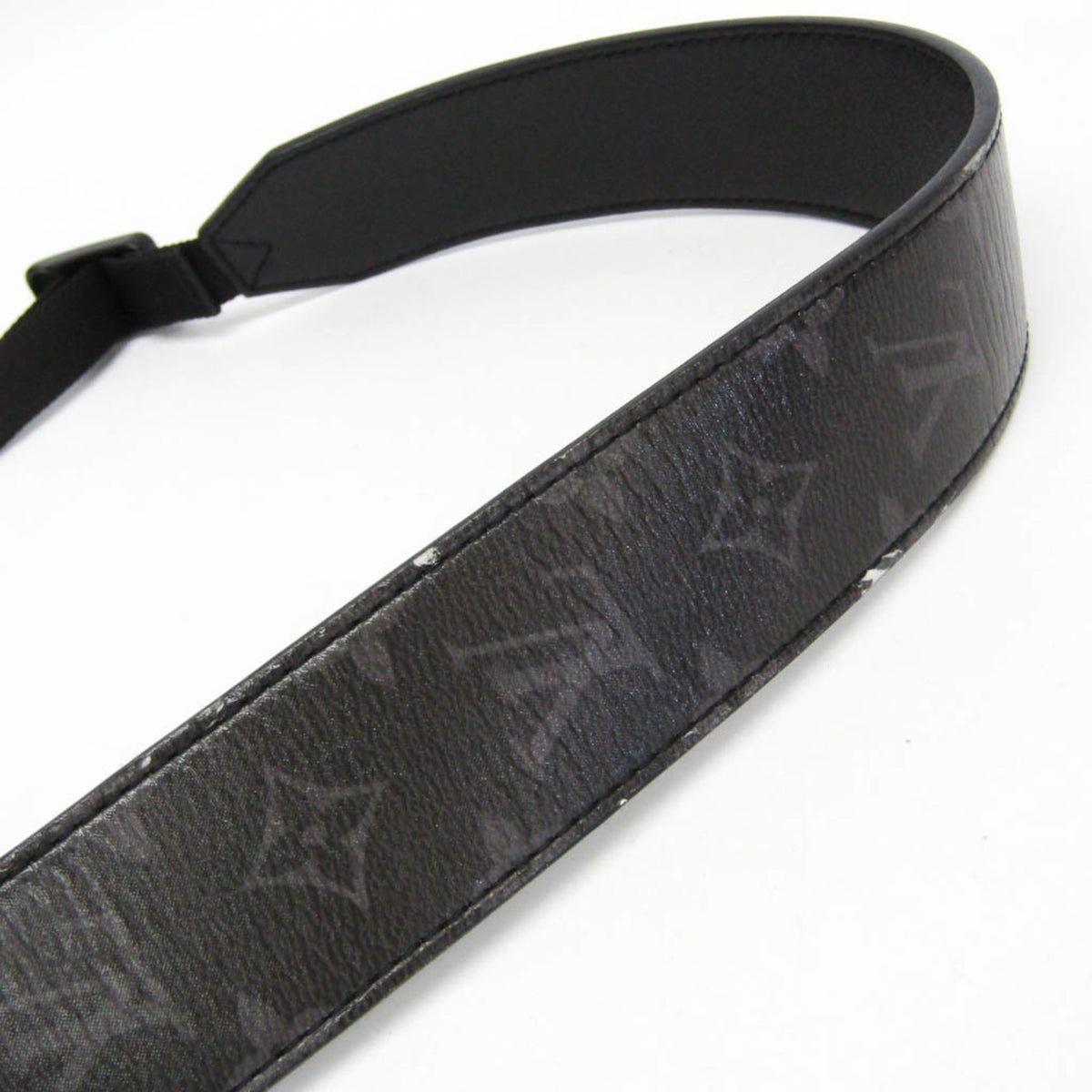 Louis Vuitton Messenger Dark Infinity Leather with Monogram Eclipse Glaze Canvas, Black, Leather, Shoulder Bag