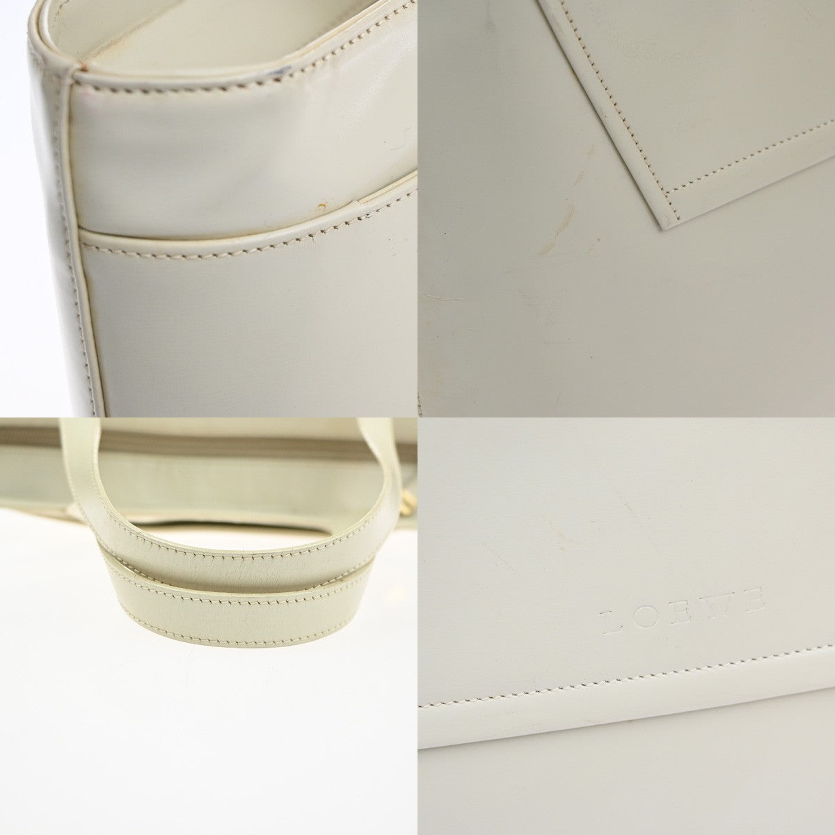 Loewe Vintage Leather, Beige, Leather, Shoulder Bag