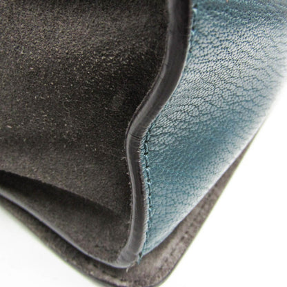 Givenchy GV3 Flap Leather with Suede, Blue, Leather, Handbag