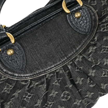 Louis Vuitton Neo Cabby Monogram Denim, Black, Denim, Handbag