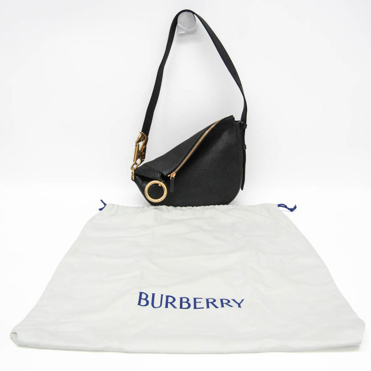 Burberry Zip Clutch Leather, Black, Leather, Clutch