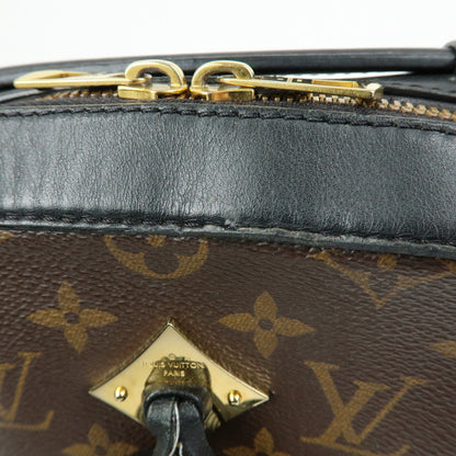 Louis Vuitton Saintonge Monogram Canvas with Leather, Brown, Canvas, Handbag