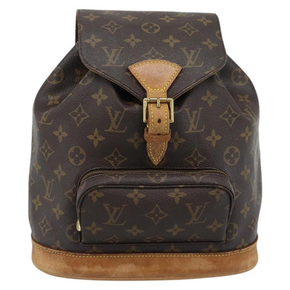 Louis Vuitton Vintage Montsouris Monogram Canvas, Brown, Canvas, Backpack
