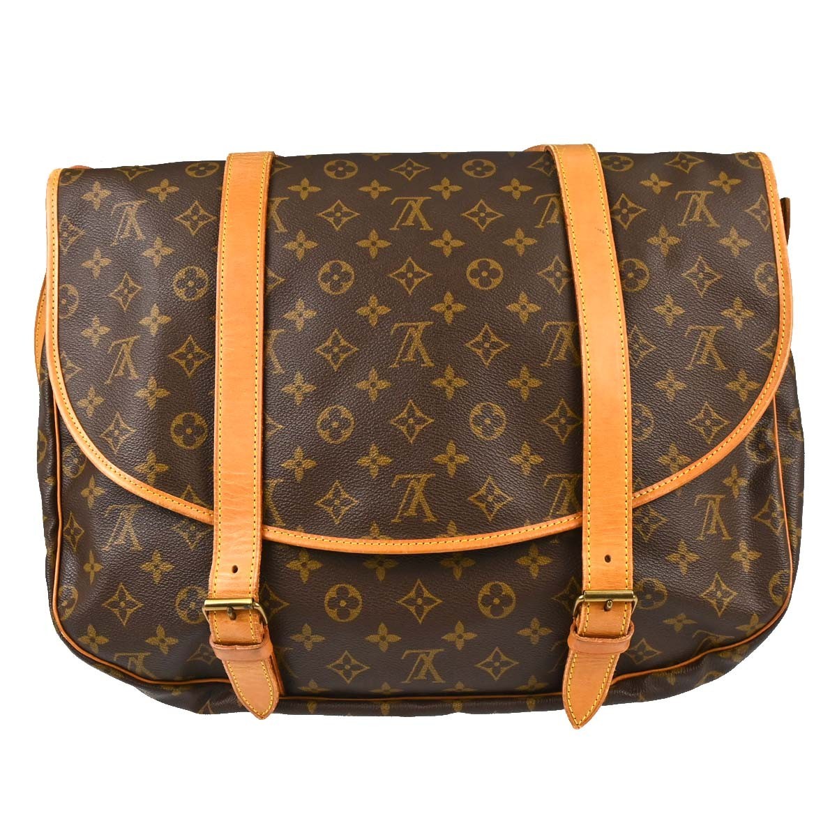 Louis Vuitton Saumur Monogram Canvas, Brown, Canvas, Shoulder Bag