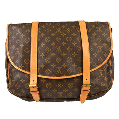 Louis Vuitton Saumur Monogram Canvas, Brown, Canvas, Shoulder Bag