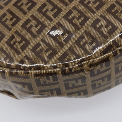 Fendi Zucchino Canvas Mamma Baguette Canvas, Brown, Canvas, Shoulder Bag