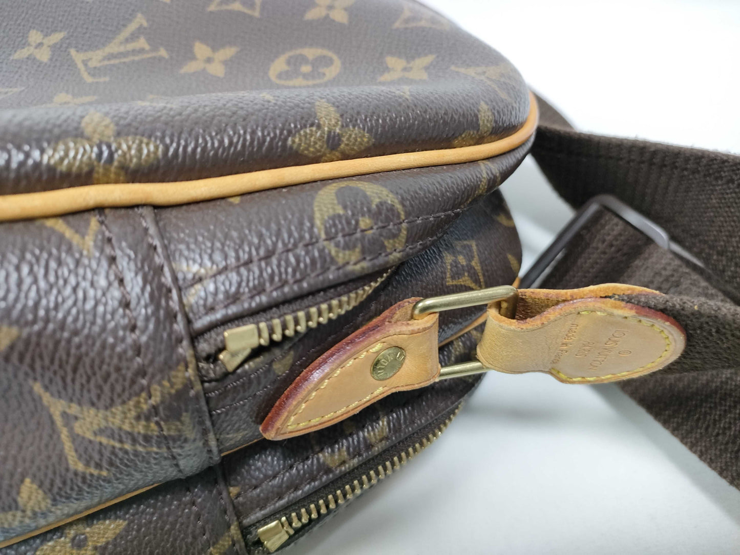 Louis Vuitton Reporter Monogram Canvas, Brown, Canvas, Shoulder Bag