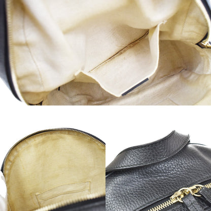 Gucci Soho Chain Leather, Black, Leather, Backpack