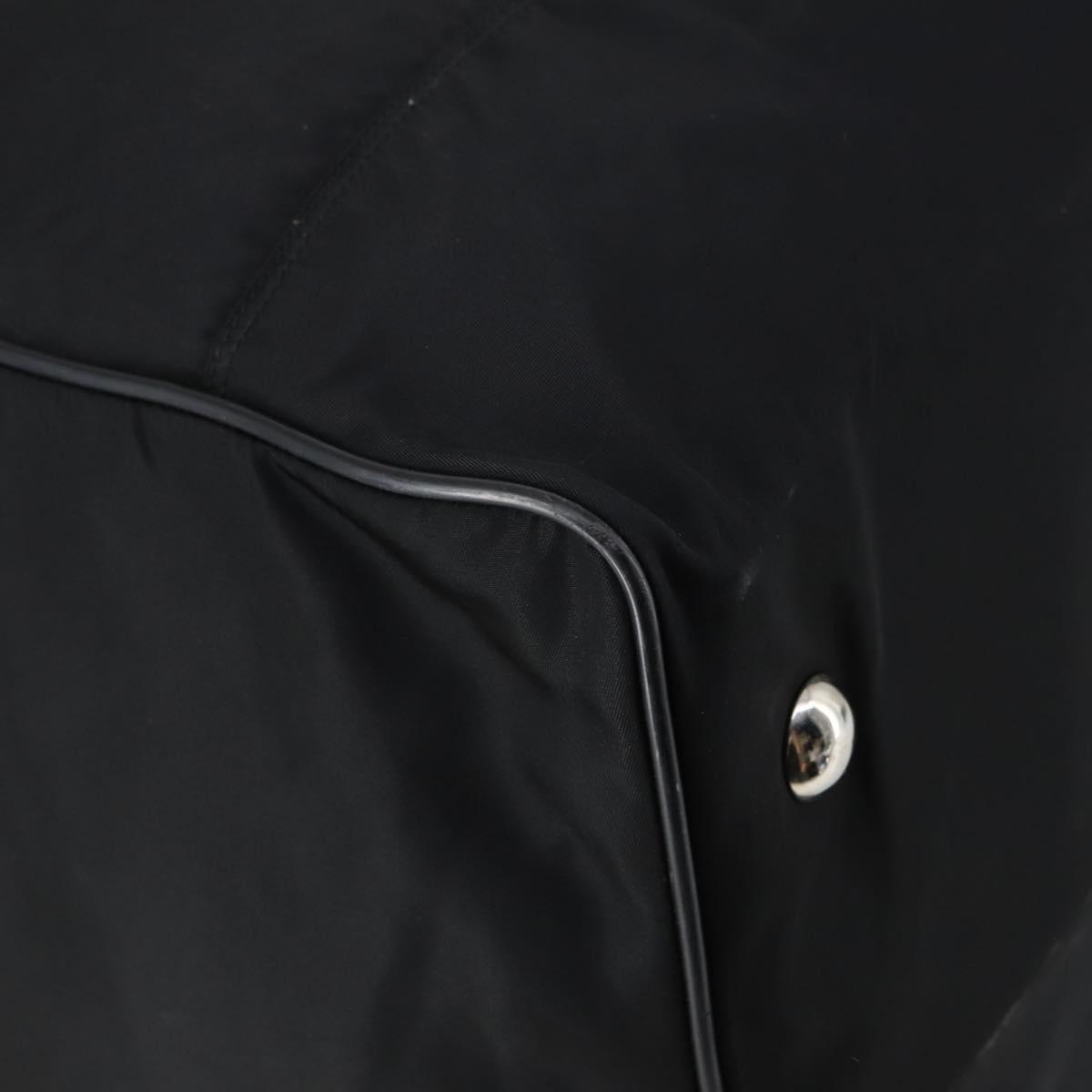 Prada Boston Tessuto, Black, Nylon, Handbag