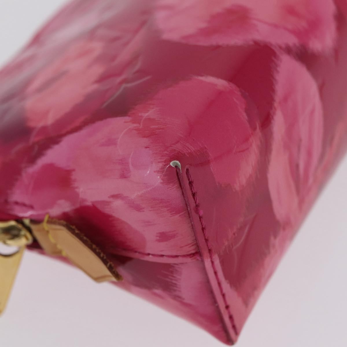 Louis Vuitton Cosmetic Case Limited Edition Monogram Vernis Ikat, Pink, Patent Leather, Toiletry Case