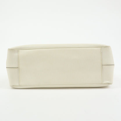 Louis Vuitton Passy Epi Leather, White, Leather, Tote Bag