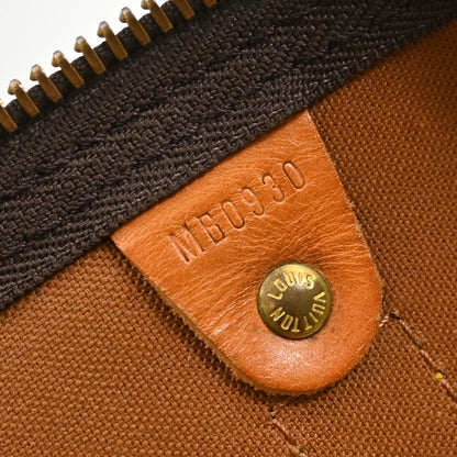 Louis Vuitton Keepall Monogram, Brown, Canvas, Travel Bag