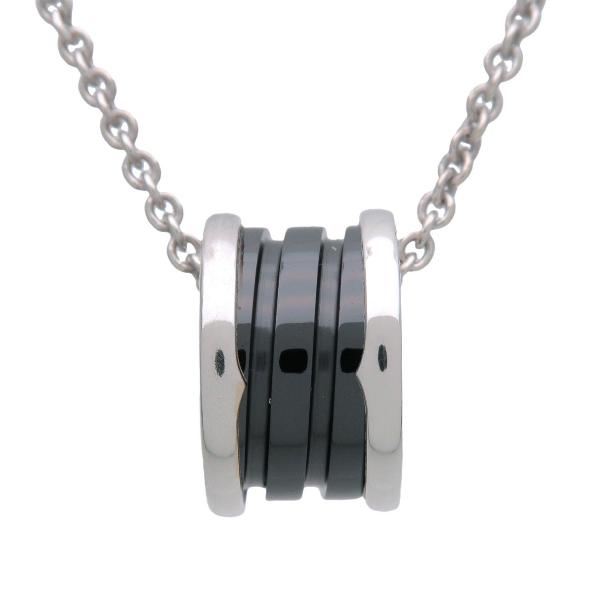 Bvlgari B.Zero1 Save the Children Pendant Sterling Silver with Ceramic, Silver, Sterling Silver, Necklace