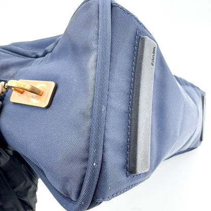 Prada Bowling Tessuto, Navy, Nylon, Shoulder Bag