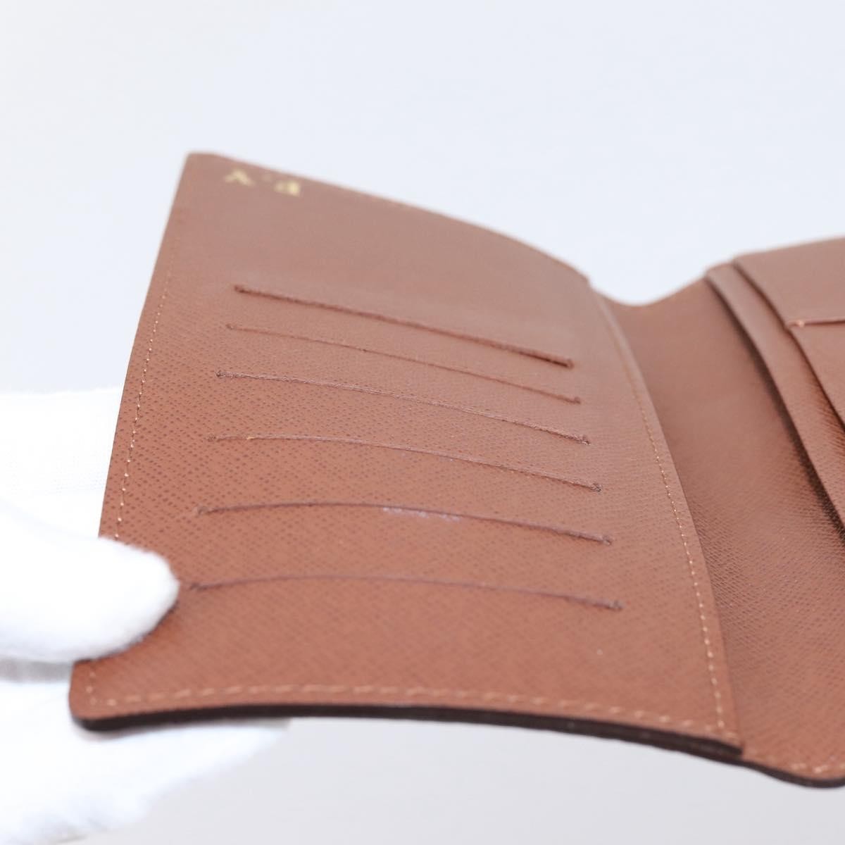 Louis Vuitton Porte Valeurs Checkbook Monogram Canvas, Brown, Canvas, Wallet