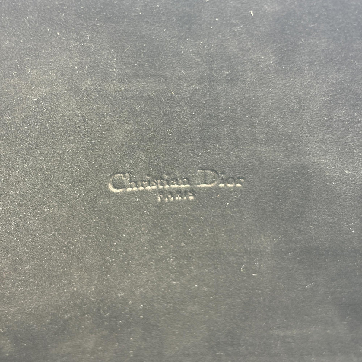 Christian Dior Caro Double Leather, Black, Leather, Crossbody Bag