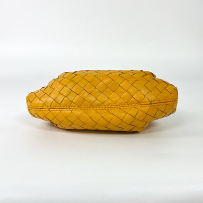 Bottega Veneta The Pouch Intrecciato Nappa, Yellow, Other, Clutch