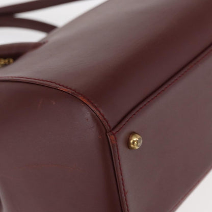 Cartier Must Line Leather, Burgundy, Leather, Handbag