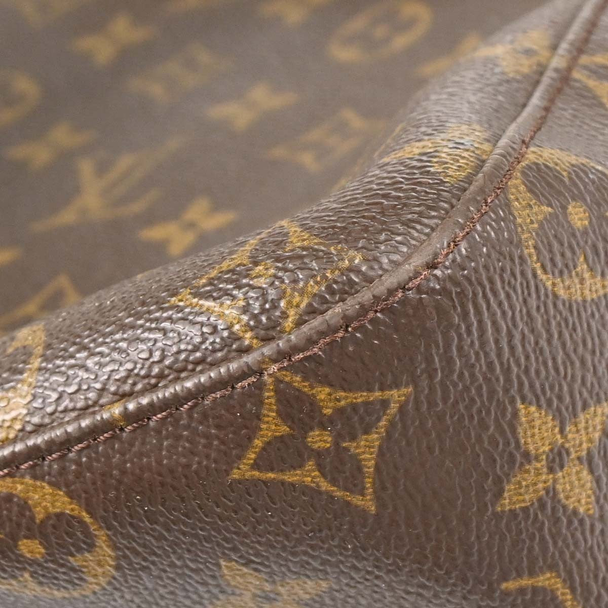 Louis Vuitton Looping Monogram Canvas, Brown, Canvas, Handbag