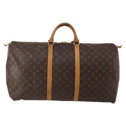 Louis Vuitton Keepall Monogram, Brown, Canvas, Travel Bag