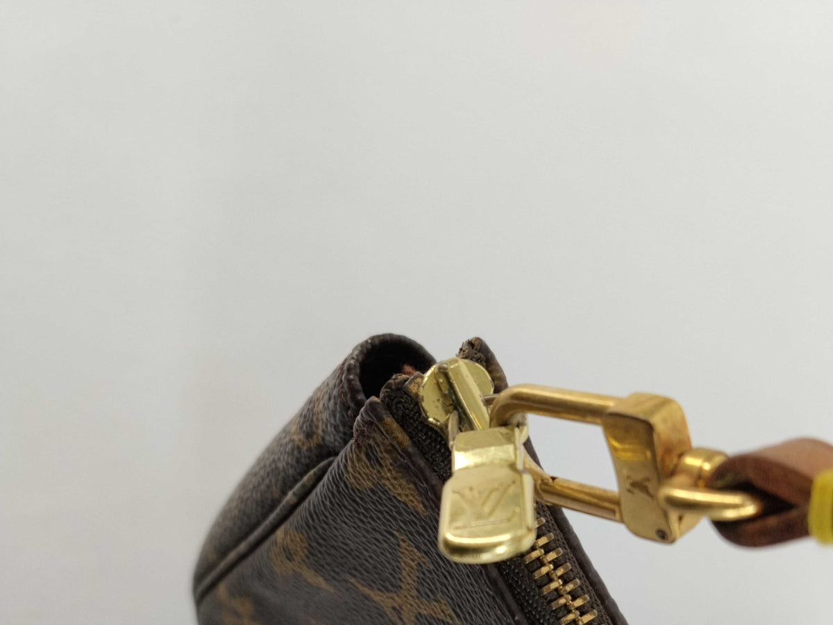 Louis Vuitton Randonnee Pochette Monogram Coated Canvas, Brown, Canvas, Handbag