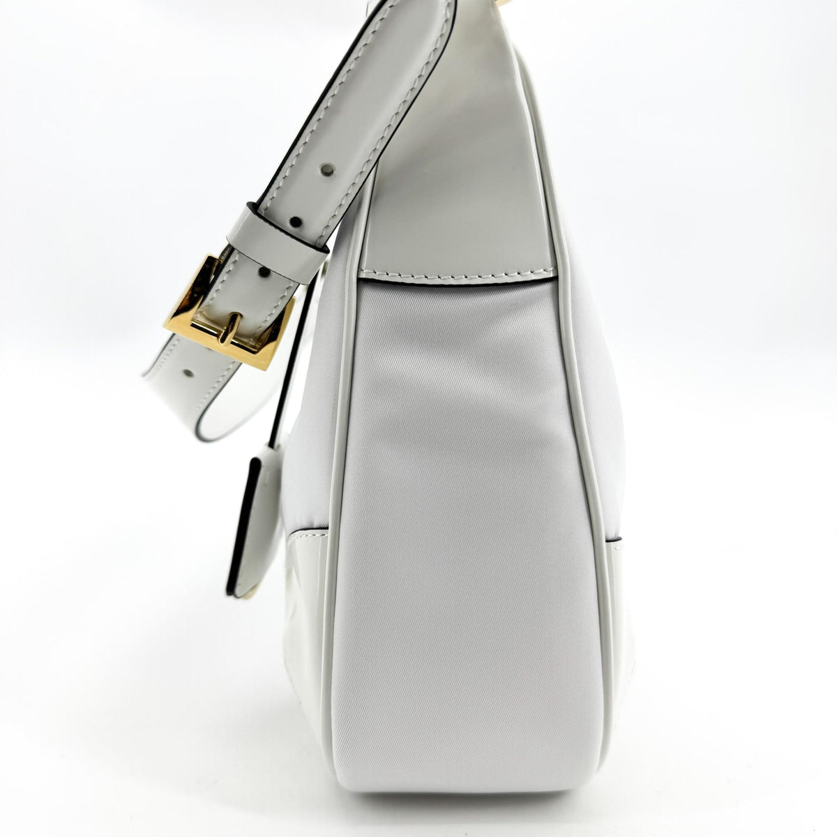 Prada Re-Edition 2004 Nylon and Leather, White, Nylon, Shoulder Bag