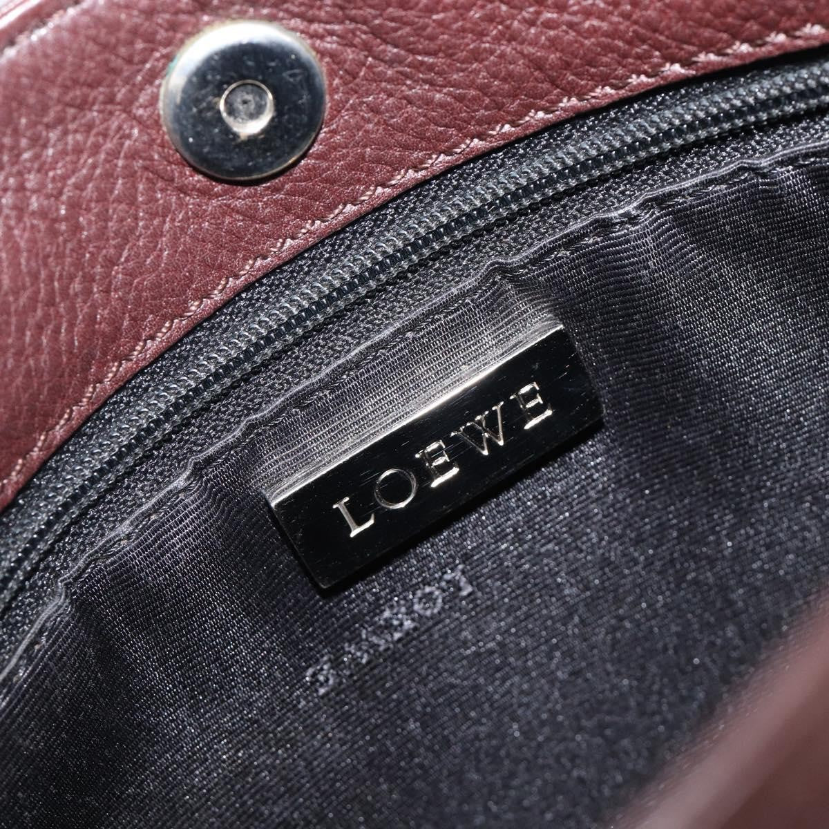 Loewe Anagram Leather, Brown, Leather, Shoulder Bag