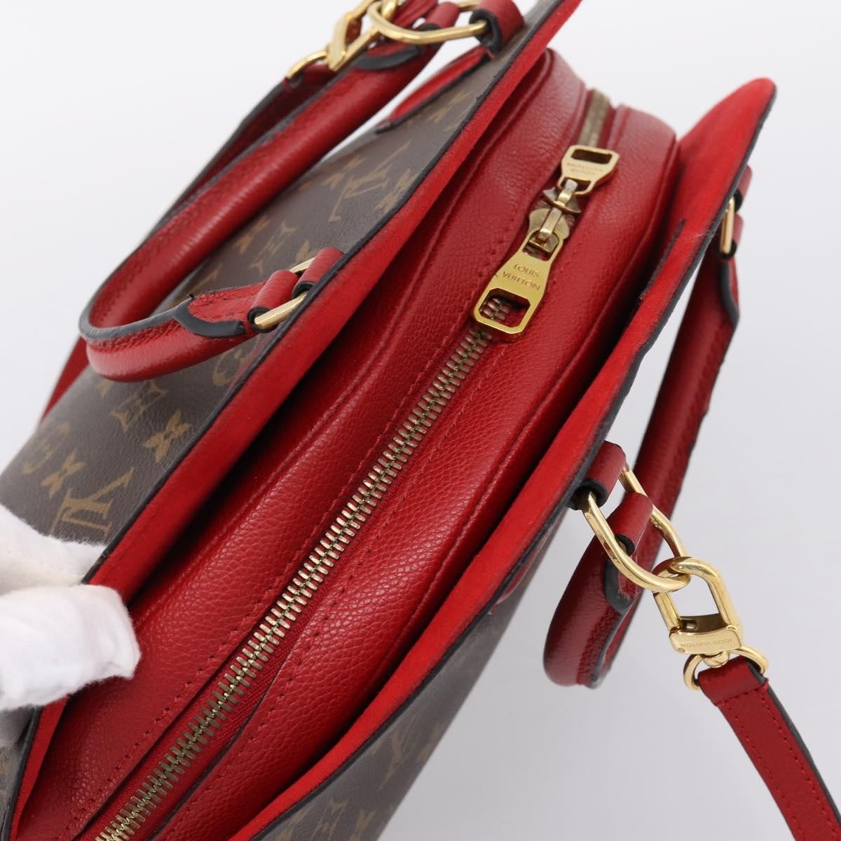 Louis Vuitton Alma BNB Monogram Canvas with Leather, Brown, Canvas, Handbag