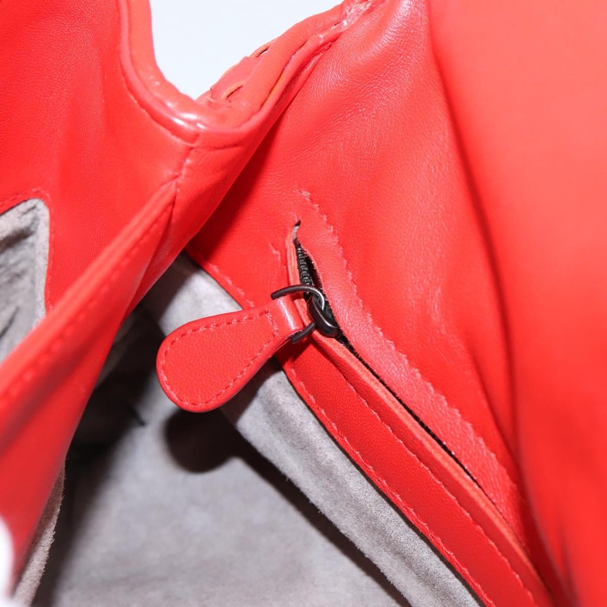 Bottega Veneta Olimpia Intrecciato Nappa, Red, Leather, Shoulder Bag