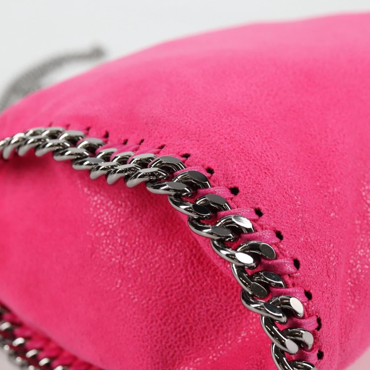 Stella McCartney Falabella Fold Over Suede, Pink, Suede, Shoulder Bag
