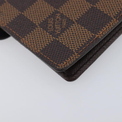 Louis Vuitton Ring Agenda Cover Damier, Brown, Canvas, Briefcase