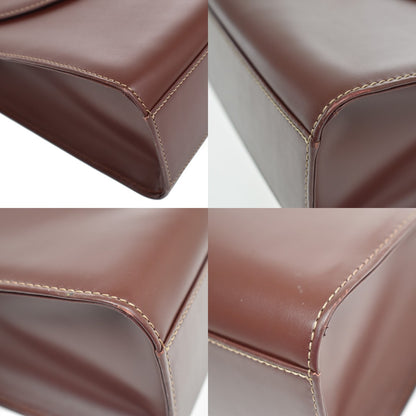 Cartier Must Line Leather, Burgundy, Leather, Handbag