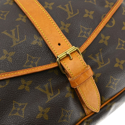 Louis Vuitton Saumur Monogram, Brown, Canvas, Shoulder Bag