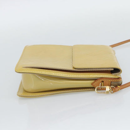 Louis Vuitton Mott Monogram Vernis, Beige, Patent Leather, Clutch