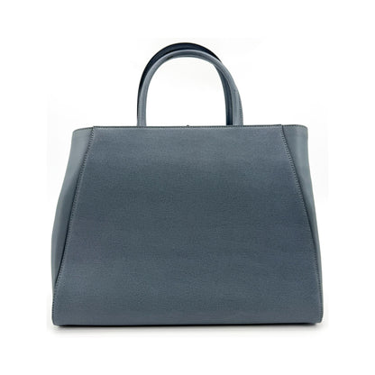 Fendi 2Jours Leather, Blue, Leather, Handbag