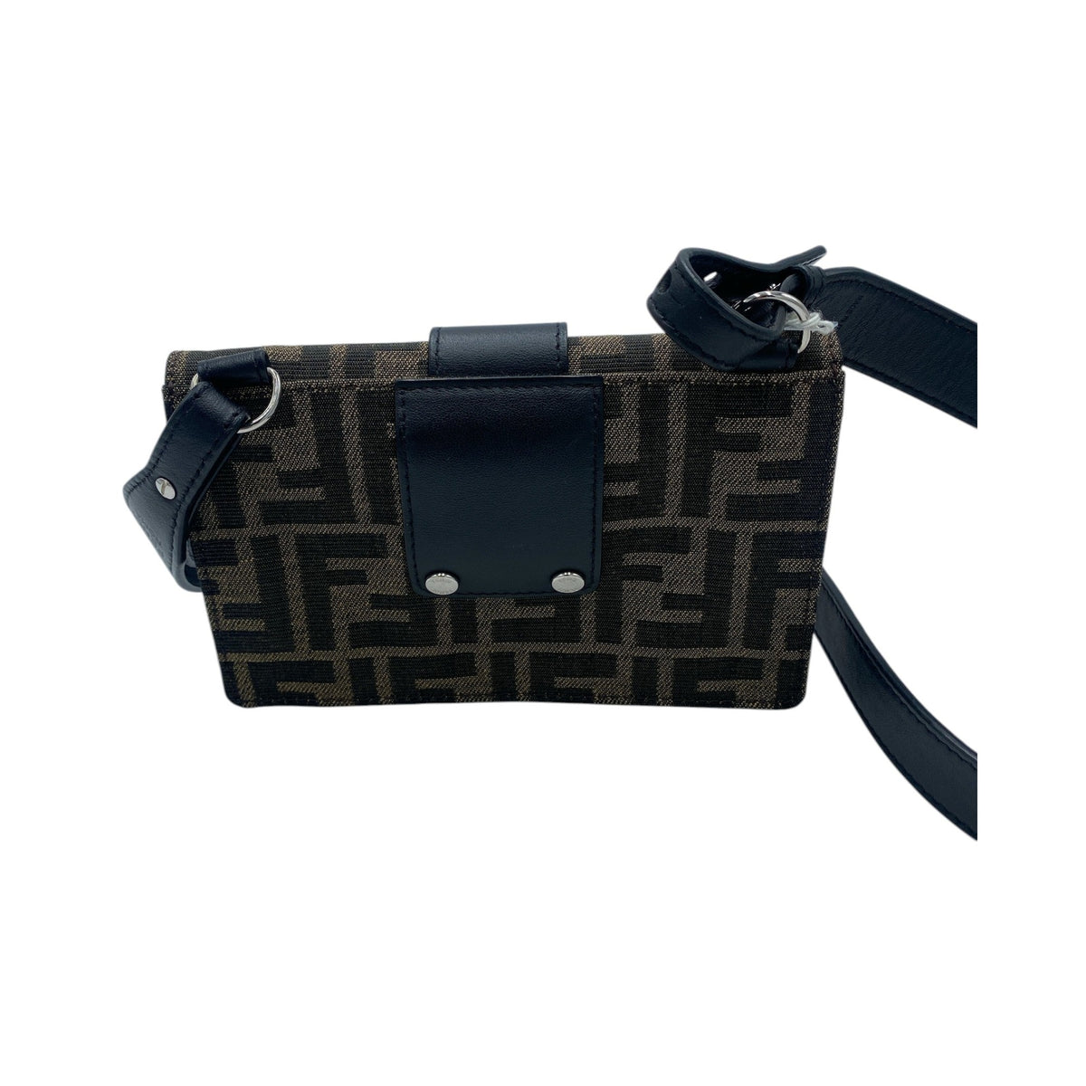 Fendi Baguette Convertible Belt Zucca canvas, Brown, Canvas, Shoulder Bag