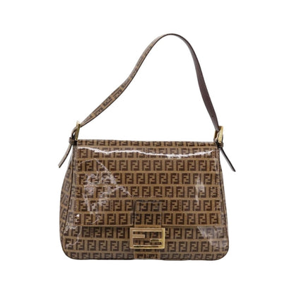 Fendi Baguette Patent Leather, Beige, Patent Leather, Handbag