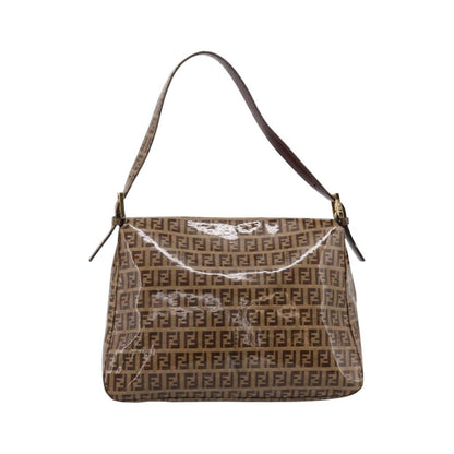 Fendi Baguette Patent Leather, Beige, Patent Leather, Handbag