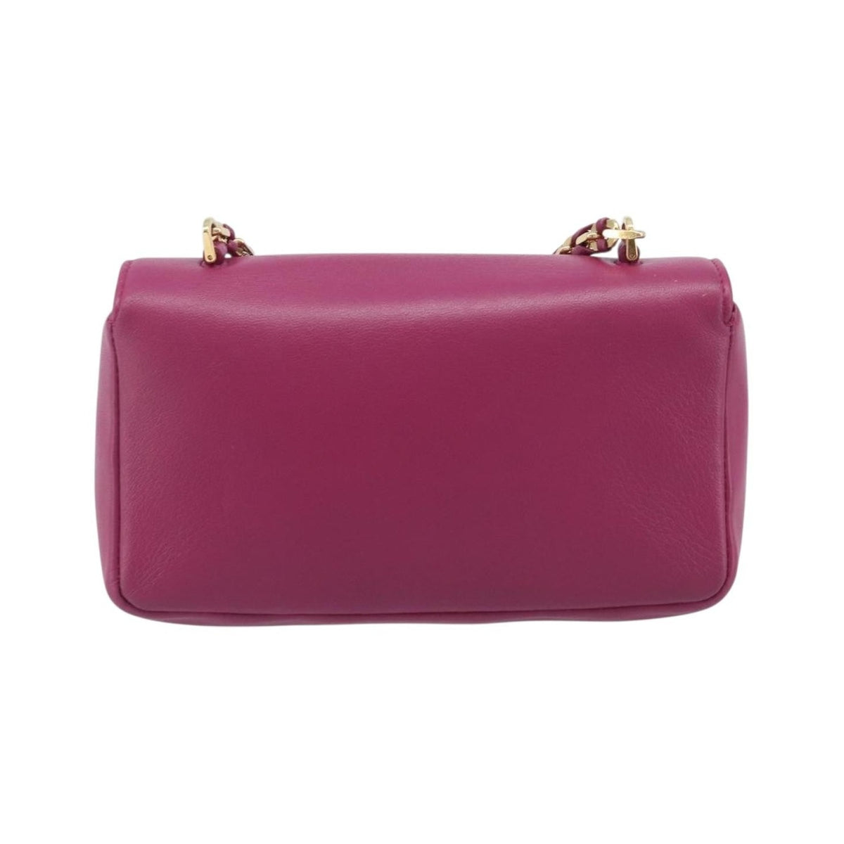 Fendi Be Baguette Flap Leather, Pink, Leather, Handbag