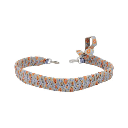 Fendi Bow Mini Strap You Short Shoulder Strap Leather with Ribbon Whipstitch, Blue, Leather, Straps