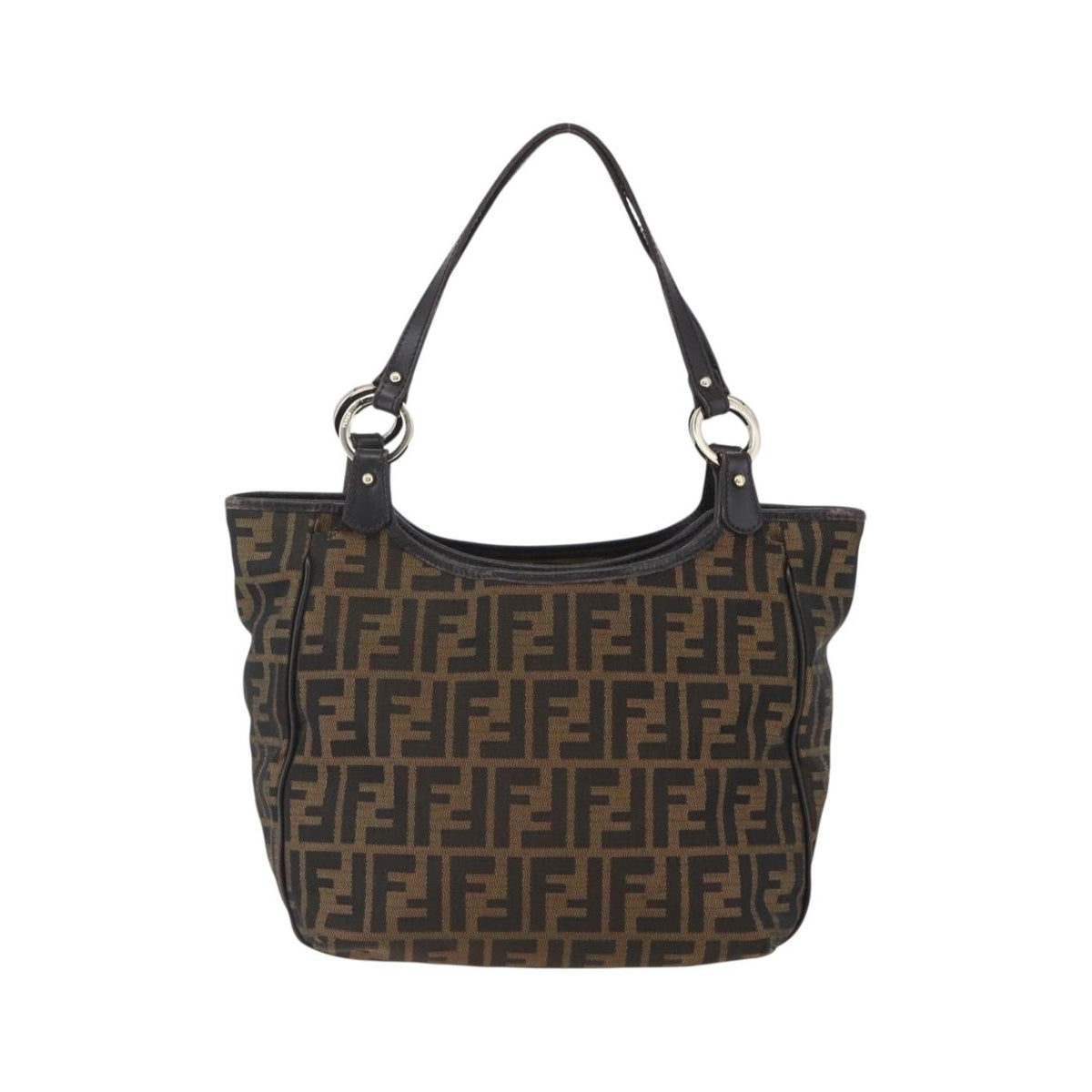 Fendi Chef Zucca Canvas, Brown, Canvas, Tote Bag