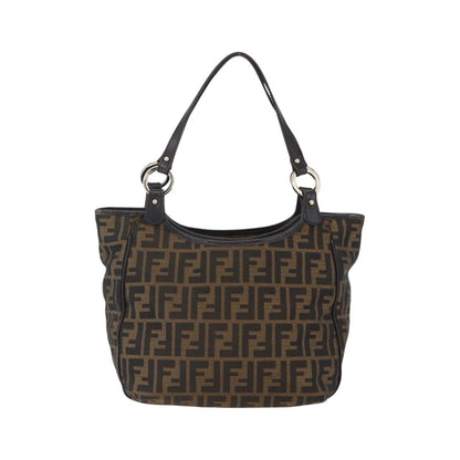 Fendi Chef Zucca Canvas, Brown, Canvas, Tote Bag