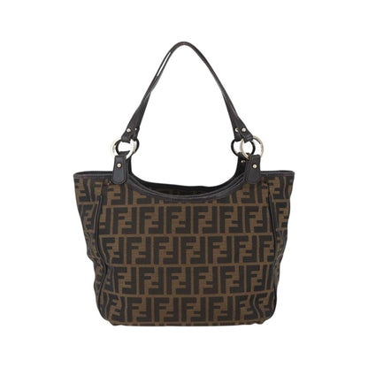 Fendi Chef Zucca Canvas, Brown, Canvas, Tote Bag