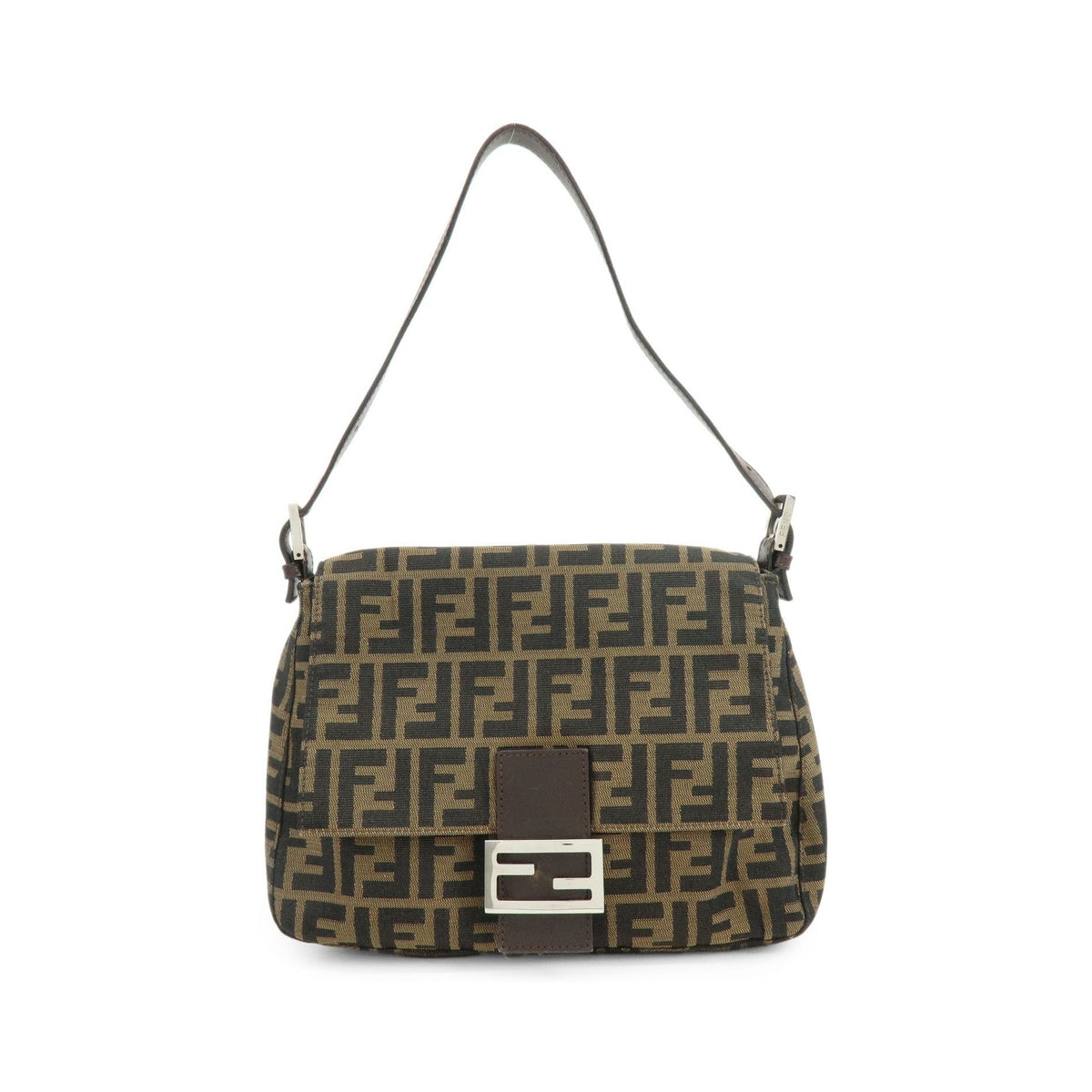 Fendi Fendi mamma baguette Monogram Canvas, Brown, Canvas, Handbag