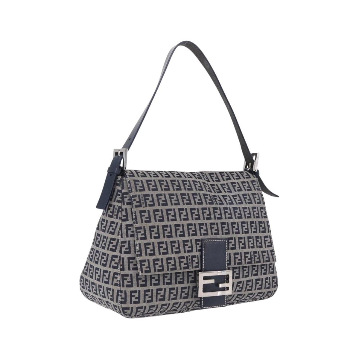 Fendi Fendi mamma baguette Monogram Canvas, Navy, Canvas, Handbag
