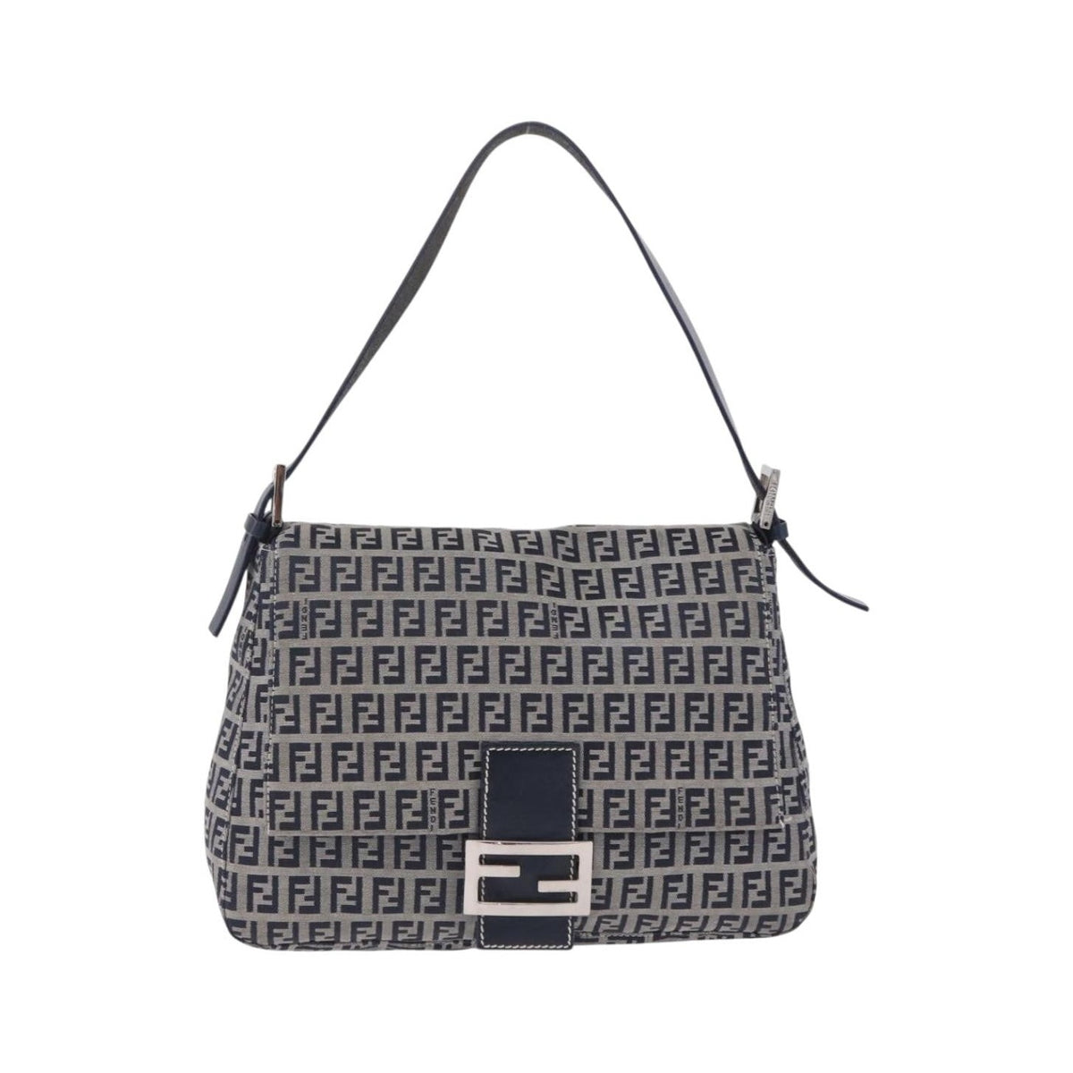 Fendi Fendi mamma baguette Monogram Canvas, Navy, Canvas, Handbag